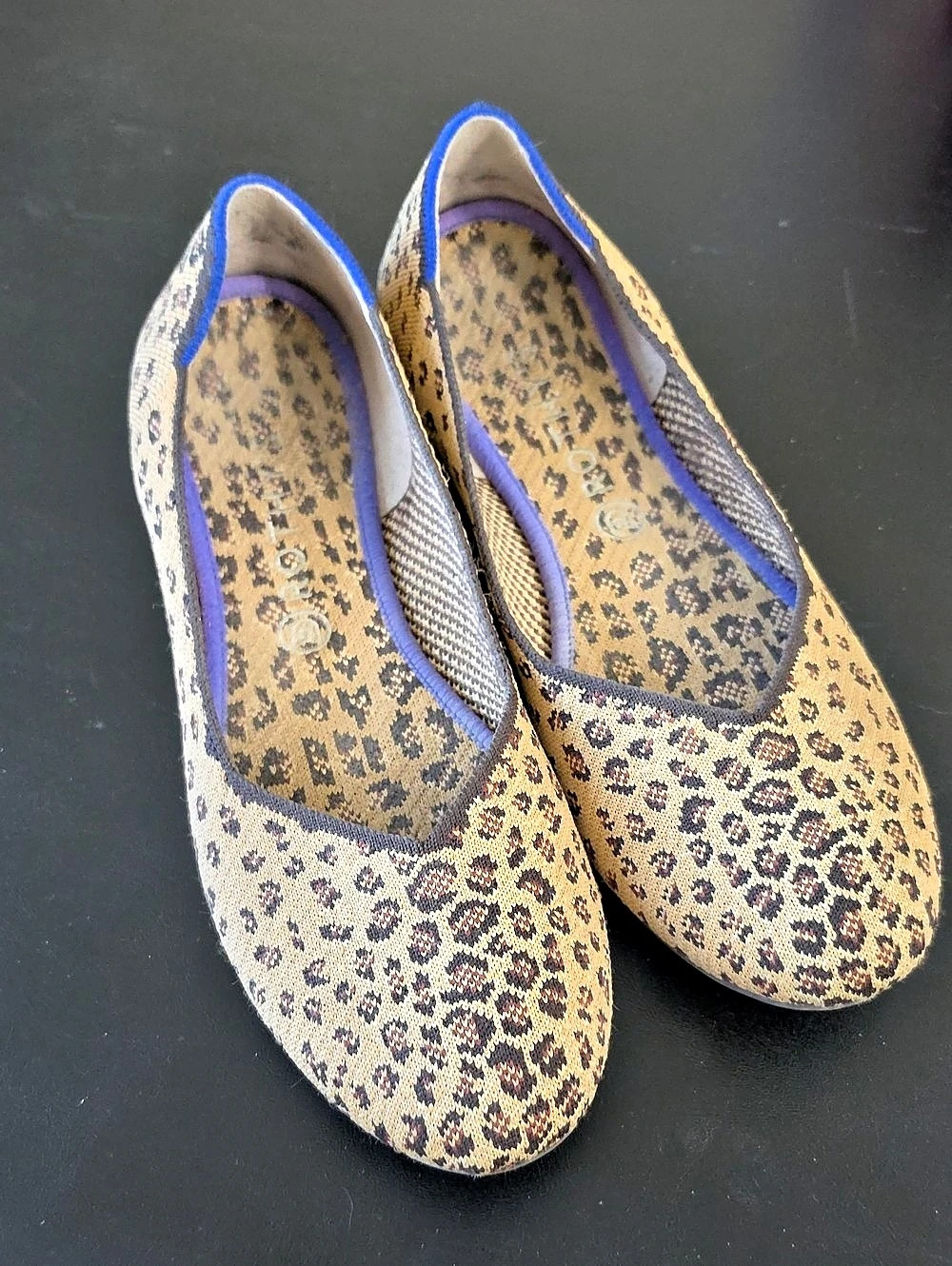 Rothys Leopard Print Flats US 12.5